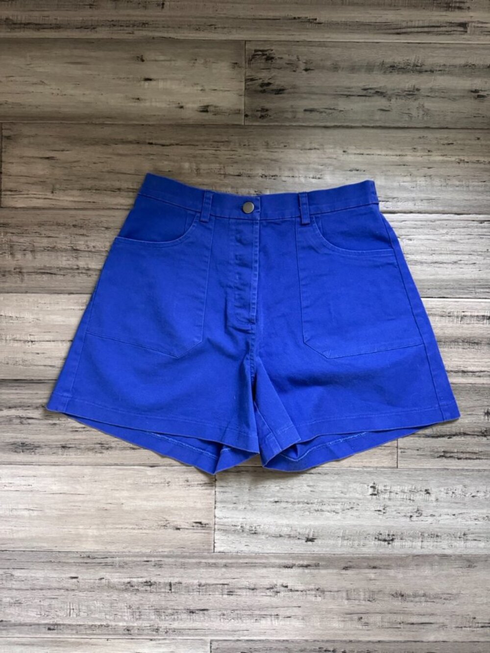 LOUP Simone High Waist Shorts - Royal Blue - Size Medium